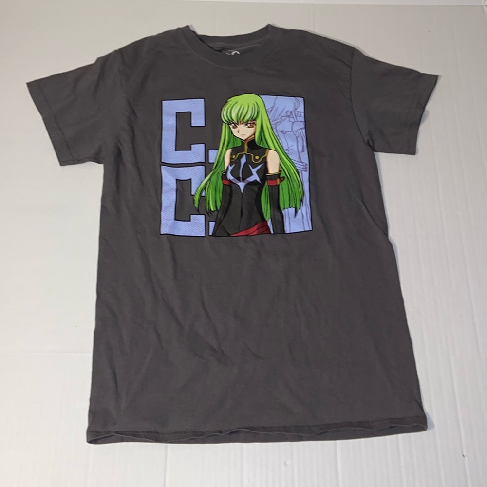 Code Geass Leloich Funimation Unisex Adult Small Short Sleeve Gray Graphic Tee